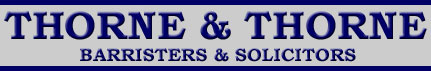 Thorne and Thorne Barristers and Solicitors